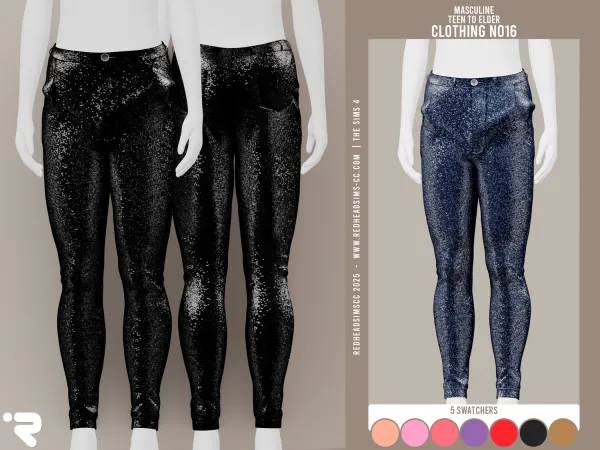 Alpha AM CLOTHING N016 by redheadsims - The Sims 4 Custom Content