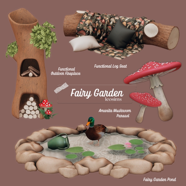 Mix Fairy Garden by leosims4cc - The Sims 4 Custom Content