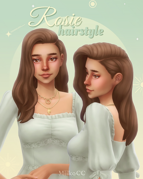 Maxis Match Rosie hair by simsfinds - The Sims 4 Custom Content