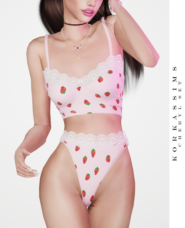 Alpha Cheryl set by simsfinds - The Sims 4 Custom Content