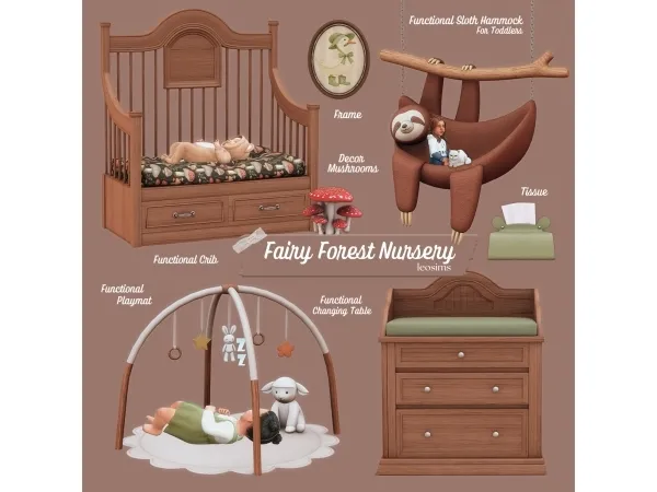 Mix Fairy Forest Nursery - The Sims 4 Custom Content