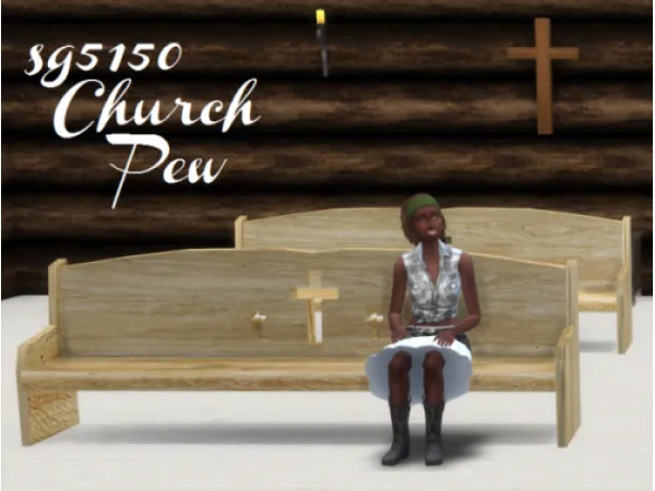 SG5150 WILD WEST CHURCH PEW