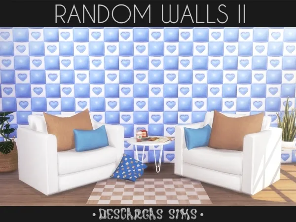 Alpha Random Walls II - The Sims 4 Custom Content