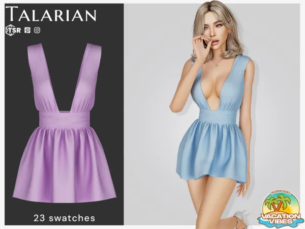 Alpha Hadassah Dress by talarian - The Sims 4 Custom Content