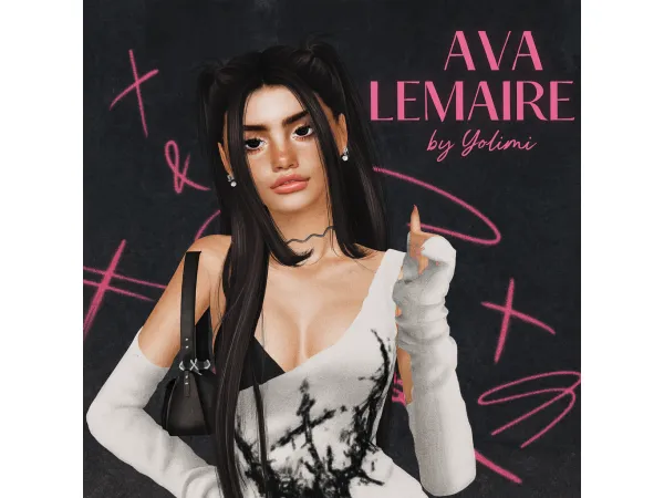 Sims 4 Ava Lemaire by yolimi