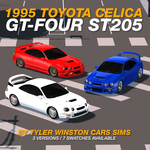 Alpha Tyler Winston Cars 1995 Toyota Celica GT Four ST205 by tylerwcars - The Sims 4 Custom Content