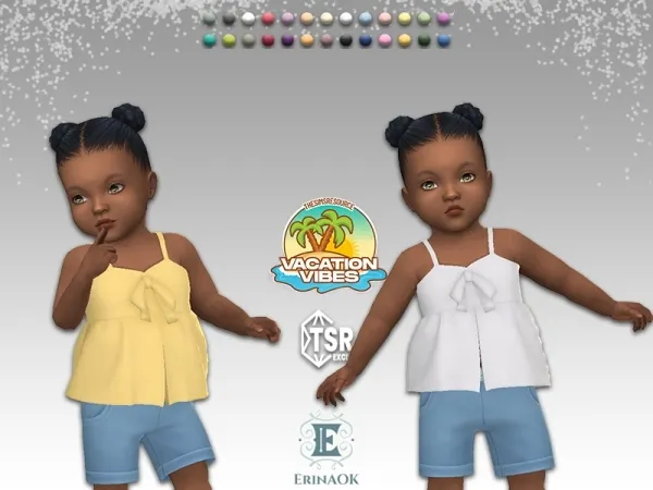 Maxis Match ErinAOK Vacation Vibes Infant Top 080625 - The Sims 4 Custom Content