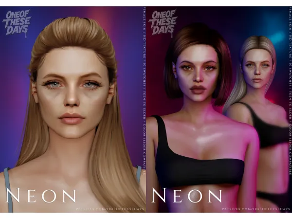 Neon - SKIN + lipstick & tray files