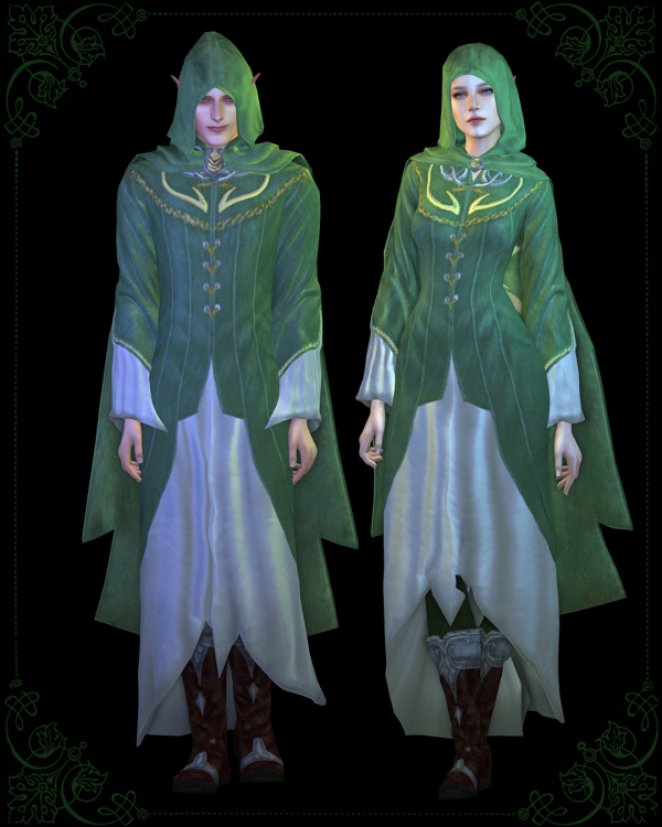 Alpha Elven robe f m by simsfinds - The Sims 4 Custom Content