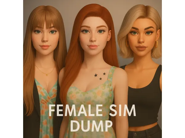 Female Sim Dump #8 by yolimi