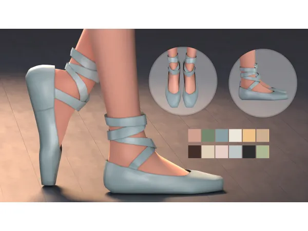 Maxis Match Ballerina Shoes 2 by Modco Studios - The Sims 4 Custom Content
