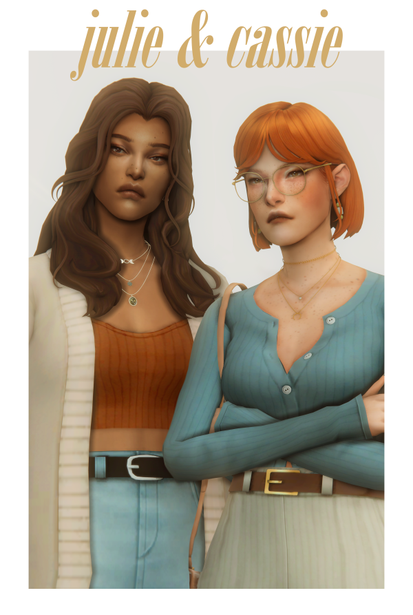 Maxis Match julie cassie hairs by simsfinds - The Sims 4 Custom Content