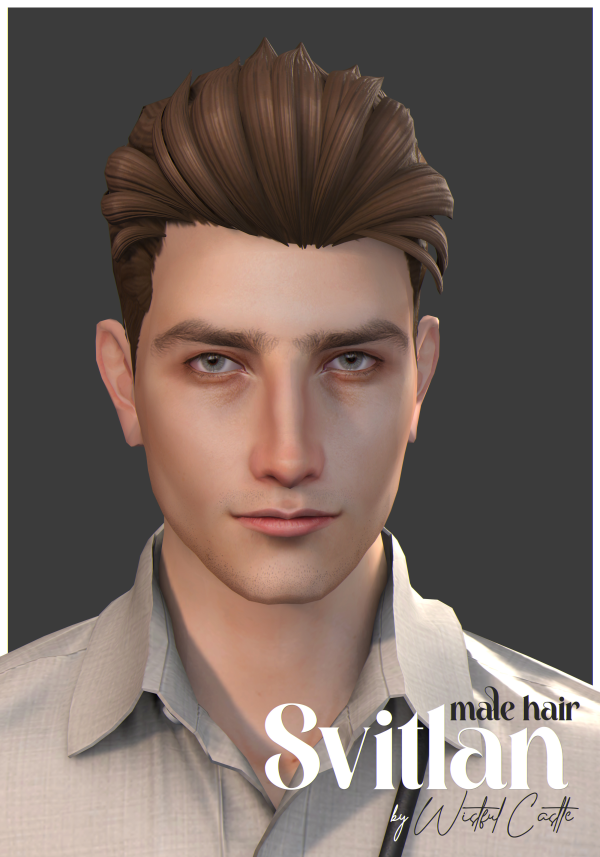 Maxis Match Svitlan (Male Hair) by simsfinds - The Sims 4 Custom Content