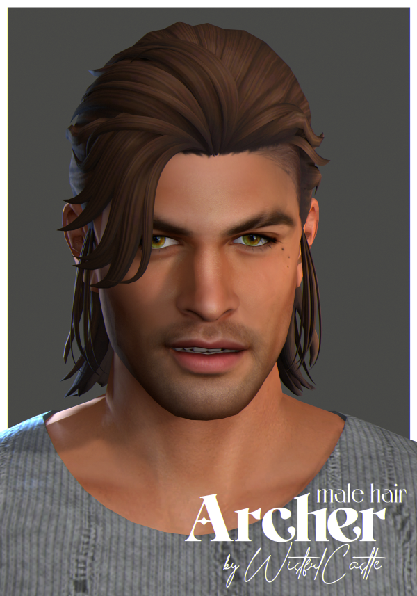 Maxis Match Archer (Male Hair) by simsfinds - The Sims 4 Custom Content