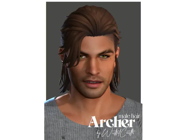 Maxis Match Archer (Male Hair) by wistfulcastle - The Sims 4 Custom Content