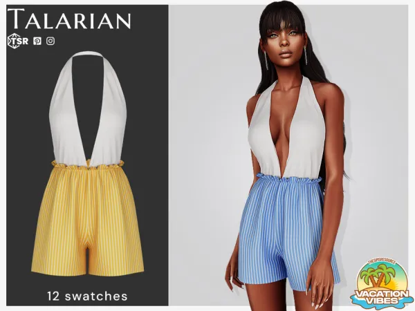 Alpha Kati Romper by talarian - The Sims 4 Custom Content