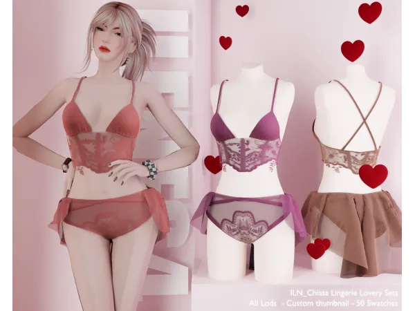 Alpha ILN Chiasa Lingerie - The Sims 4 Custom Content