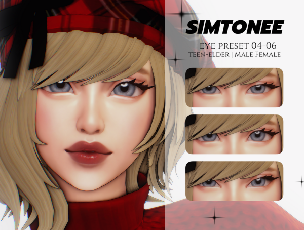 Alpha Eye Preset 04 06 by simsfinds - The Sims 4 Custom Content