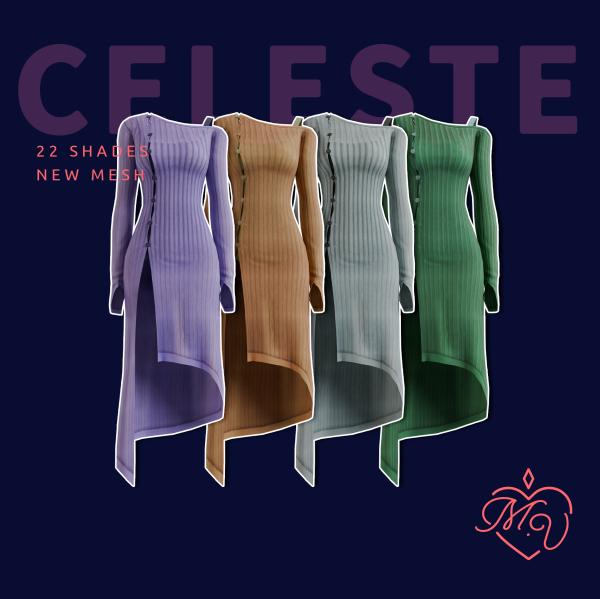 Maxis Match Celeste Dress by simsfinds - The Sims 4 Custom Content