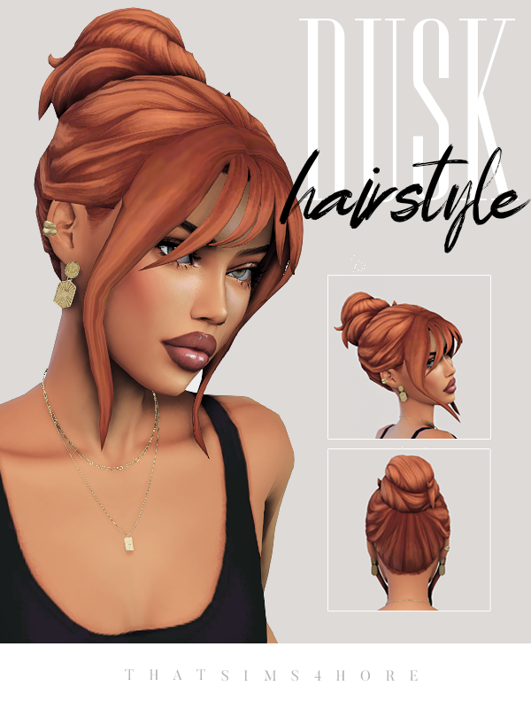 Maxis Match dusk hair by simsfinds - The Sims 4 Custom Content