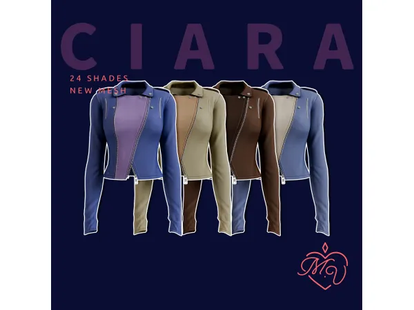 Maxis Match Ciara Jacket by MissValentine - The Sims 4 Custom Content
