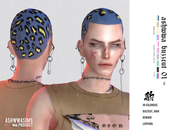 Leopard buzzcut by Ashwwa