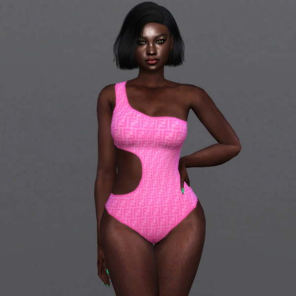 Alpha FENDI PRINTS ON COLLECTION 1 by quen2n - The Sims 4 Custom Content