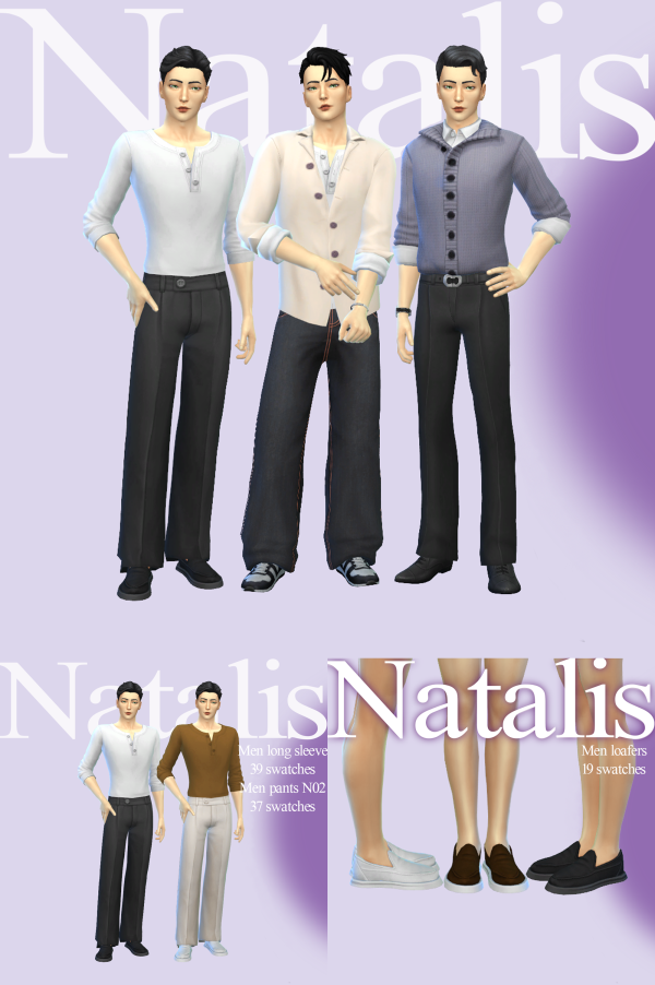 Maxis Match Men clothing set by Natalis - The Sims 4 Custom Content