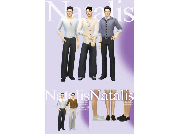 Maxis Match Men clothing set by Natalis - The Sims 4 Custom Content