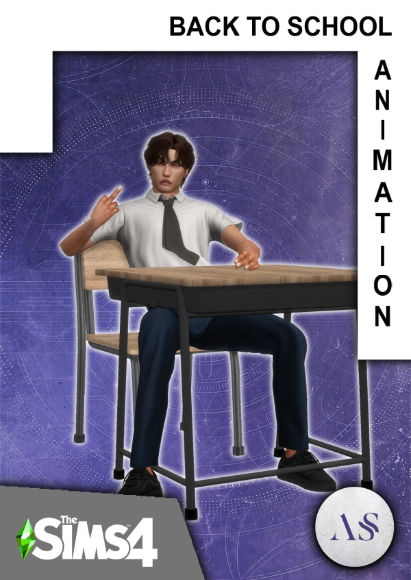 Mix Back to school Animation Pack by simsfinds - The Sims 4 Custom Content