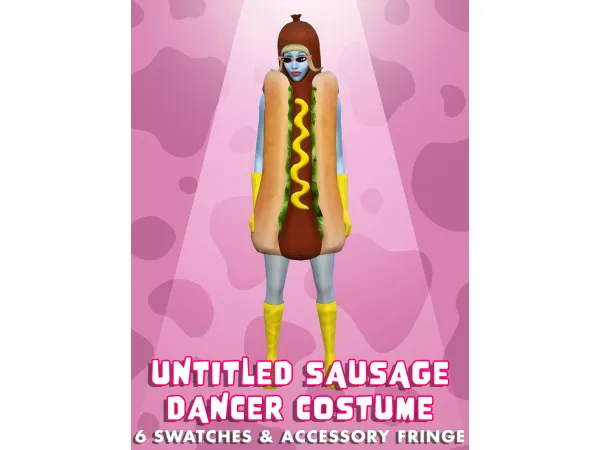 Maxis Match Untitled Sausage Dancer Costume by icecreamforbreakfast - The Sims 4 Custom Content