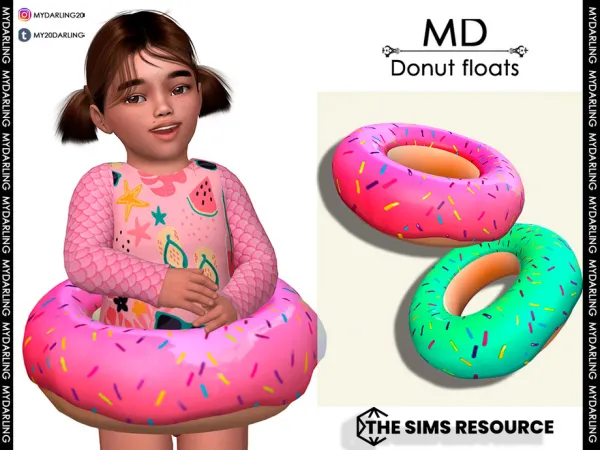 Alpha donut floats Toddler by Mydarling20 - The Sims 4 Custom Content