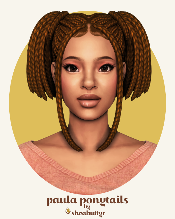 Maxis Match paula ponytails by simsfinds - The Sims 4 Custom Content