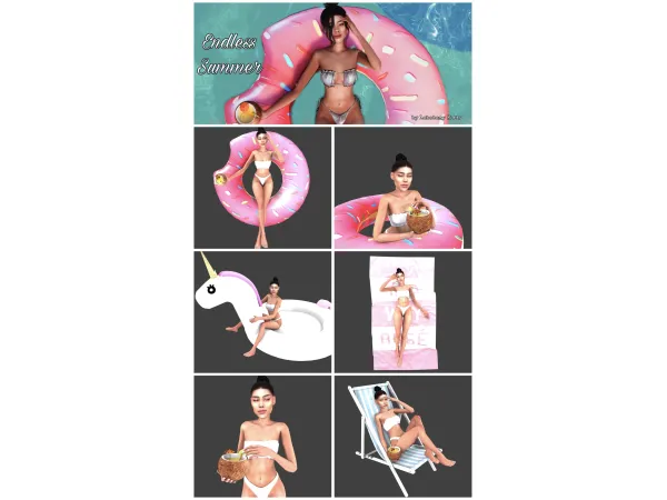 Alpha Endless Summer Posepack - The Sims 4 Custom Content
