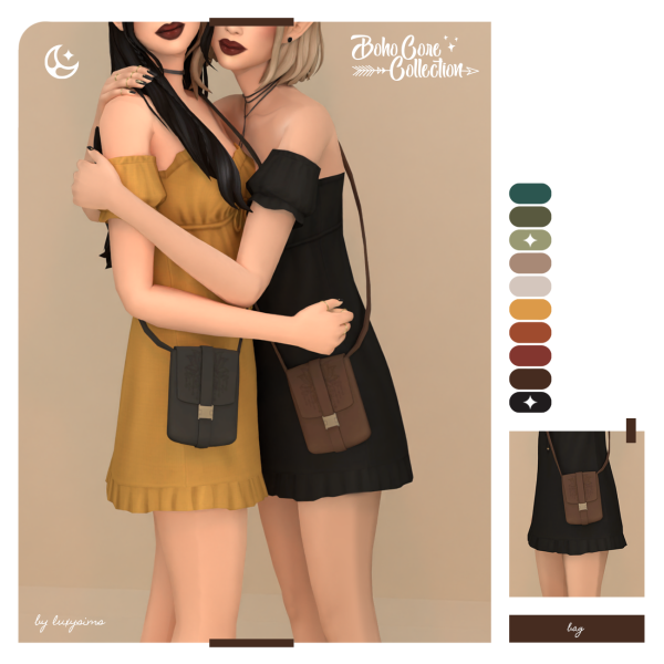 Maxis Match Bag Boho Core Collection by luxysims - The Sims 4 Custom Content