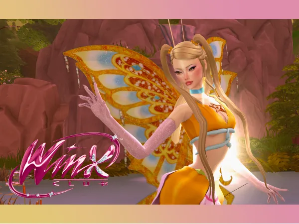Maxis Match Sims 4 Stella Enchantix Winx Club Fairy by GlowWithSakina - The Sims 4 Custom Content
