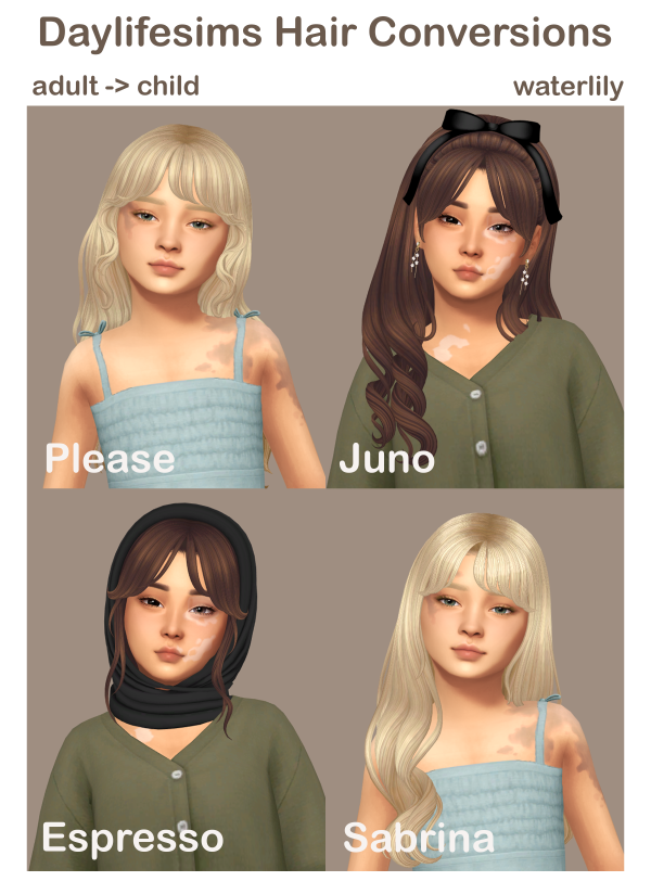 Maxis Match DaylifeSims Short N' Sweet Conversions by simsfinds - The Sims 4 Custom Content