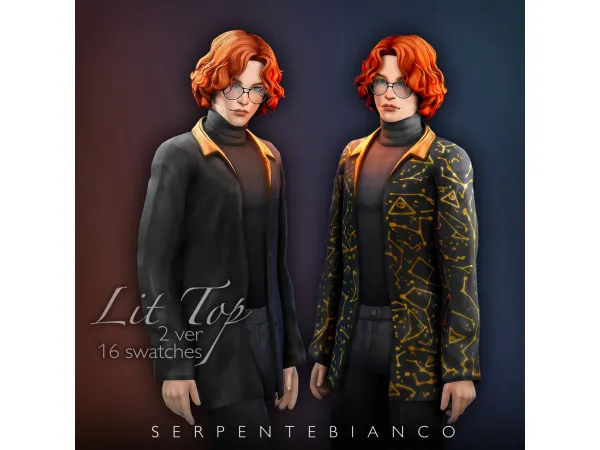 Maxis Match LIT TOP by SER_BIA - The Sims 4 Custom Content
