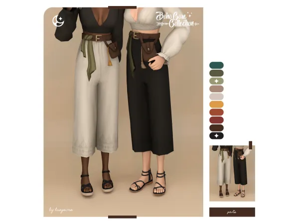 Maxis Match Pants Boho Core Collection - The Sims 4 Custom Content