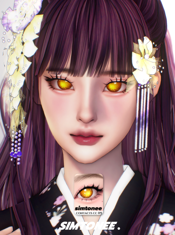 Alpha Simtonee Eye Contacts 09 by simsfinds - The Sims 4 Custom Content