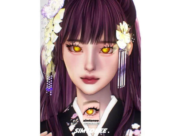 Alpha Simtonee Eye Contacts 09 by Simtonee - The Sims 4 Custom Content