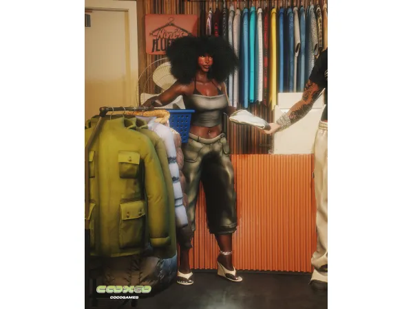 Alpha unFolded Set by cocogames - The Sims 4 Custom Content