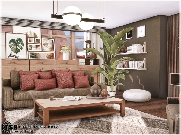 Mix LR33 Living Room - The Sims 4 Custom Content
