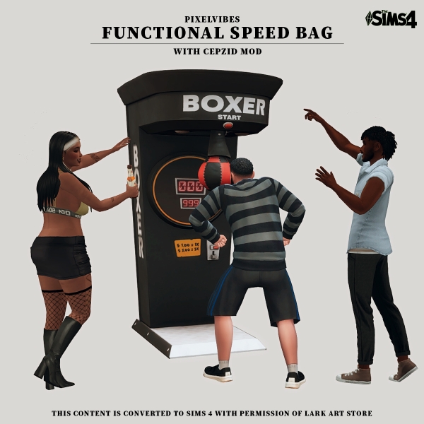 Mix Functional Speed Bag by pixelvibes - The Sims 4 Custom Content