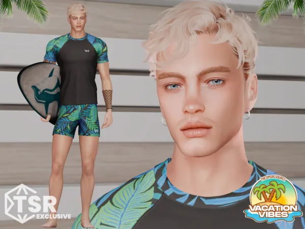 Alpha VACATION VIBES Finn Donovan - The Sims 4 Custom Content