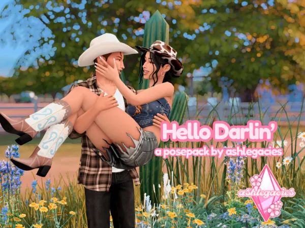 Maxis Match Hello Darlin' Posepack - The Sims 4 Custom Content