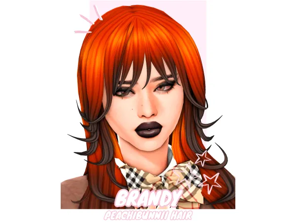 Sims 4 Brandy Hair by Peachibunnii