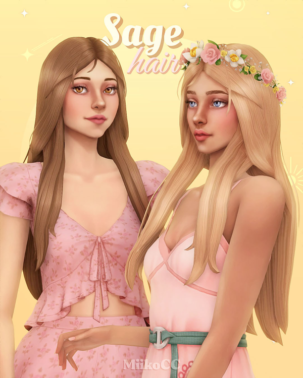 Maxis Match Sage hair by simsfinds - The Sims 4 Custom Content