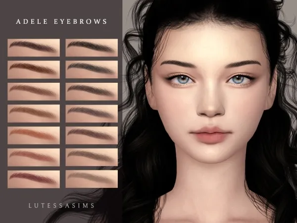 Alpha Adele Eyebrows - The Sims 4 Custom Content