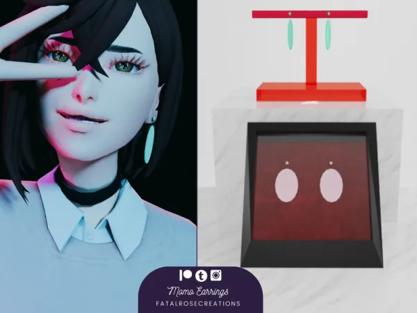 Maxis Match Momo Earrings - The Sims 4 Custom Content